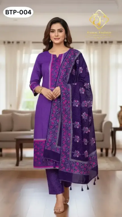 Block Print Three Piece BTP-004