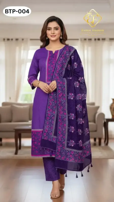 Block Print Three Piece BTP-004