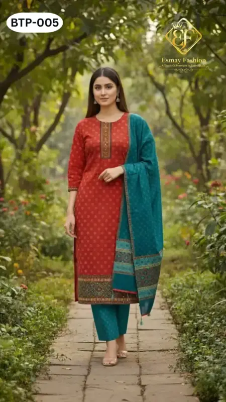 Block Print Three Piece BTP-005