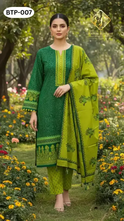 Block Print Three Piece BTP-007