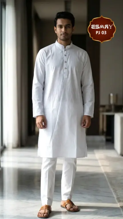 ESMAY Premium Textured Cotton Panjabi PJ 03