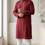 ESMAY Premium Embroidered Maroon Panjabi EMP 01